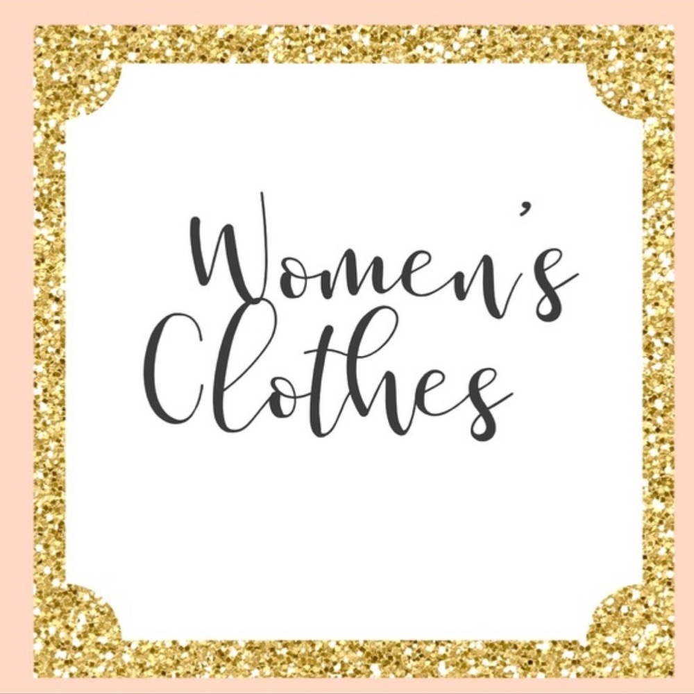 Gold Glitter Women's Clothes Sign